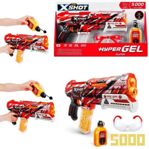 Xshot pistola lanzadora de bolitas de hidrogel. Hypergel Clutch. Trae lentes protectores y frasco con repuesto de municiones.