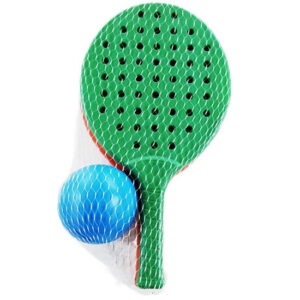 Paleta x2 plastica 32cm con pelota