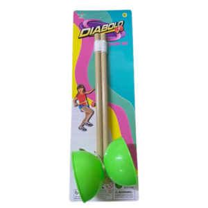 Diabolo. Es un juego de malabares,el objetivo es mantenerlo en equilibrio mientras se realizan diferentes acrobacias.