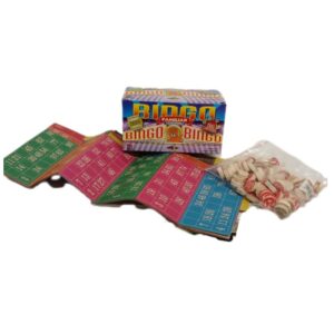 Juego bingo 96 cartones con bolilla de madera BM 30105