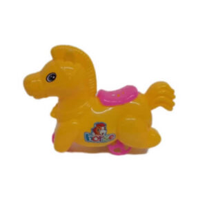Caballo 15cm caminador a piolin con luz