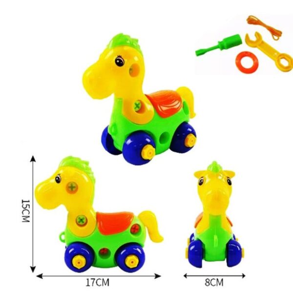 Animal desarmable con destornillador. Caballo