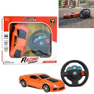 Auto a radio control 2F con volante. Lleva pilas AA