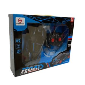 Auto radio control 4 funciones. Caja 28 cm x 21 cm. Con carga usb