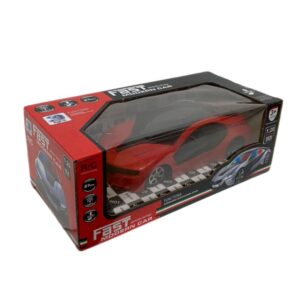 Auto a radio control 2F caja 230-1 23cm x 11cm. Luz en el techo