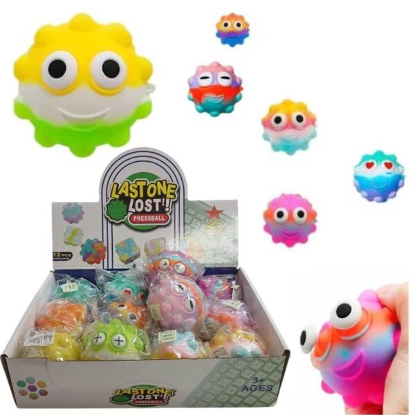 Squishy Pelota caritas apretables multicolor