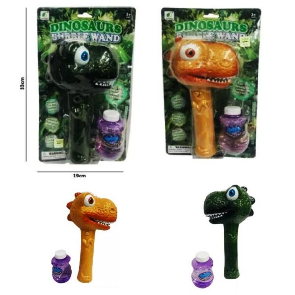 Burbujero Dinosaurio con mecanismo a pilas.