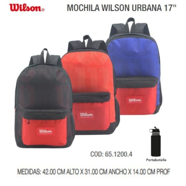 Mochila 17 pulgadas Wilson urban r/n