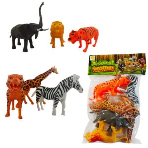 Animal selva x6 plastico 182