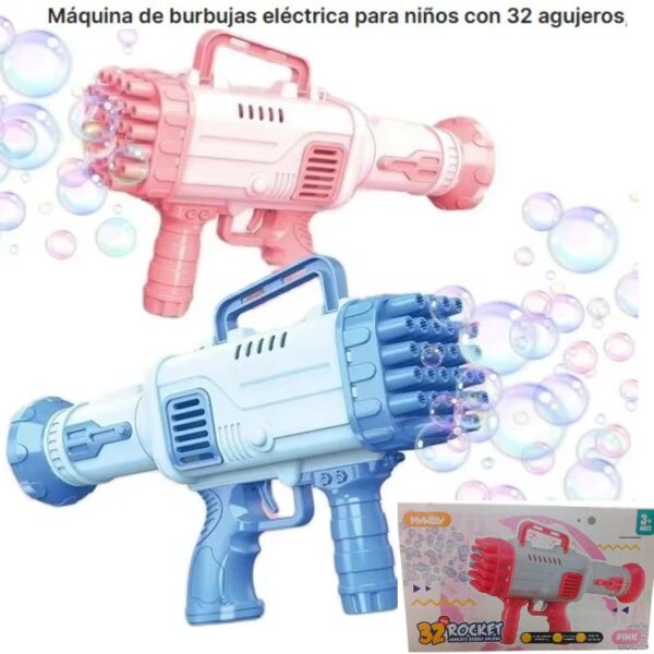 Burbujero pistola con 32 burbujas