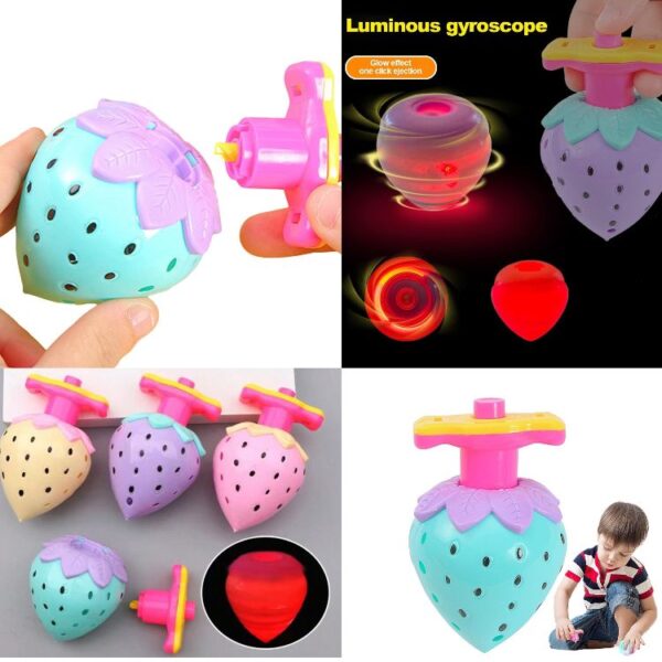 Trompo frutilla con luz