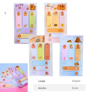 Post it capivara 6 mod x 20 unidades