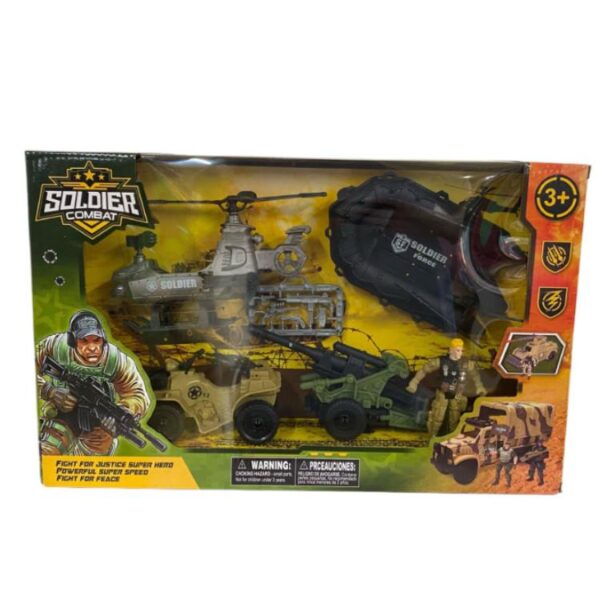 Set militar de combate  Soldados con vehiculos y accesorios