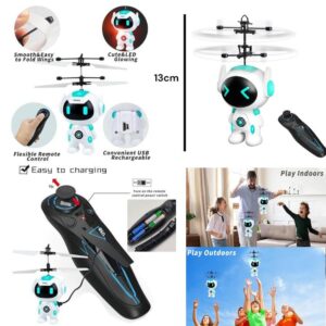 Dron Robot helicoptero con control. Carga usb con luces