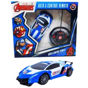 Auto a radio control Avengers 4F con volante. Caja 38cm x 33cm.