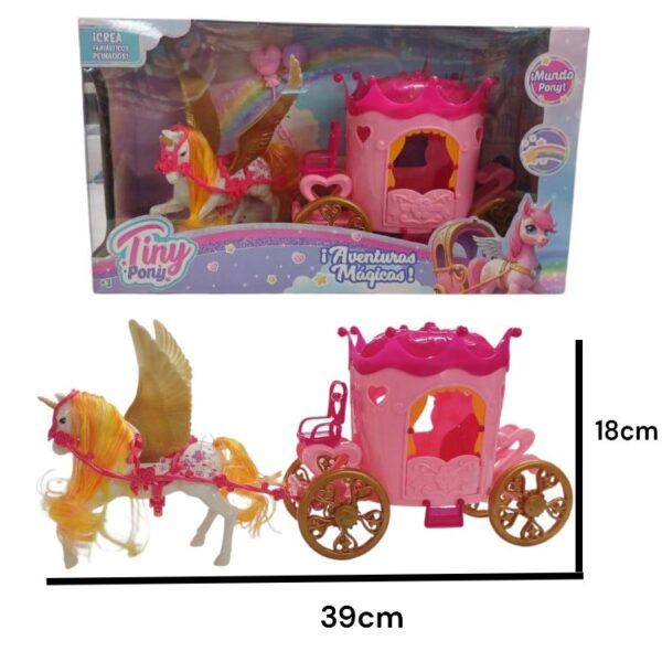 Unicornio con carruaje  Tiny 76605