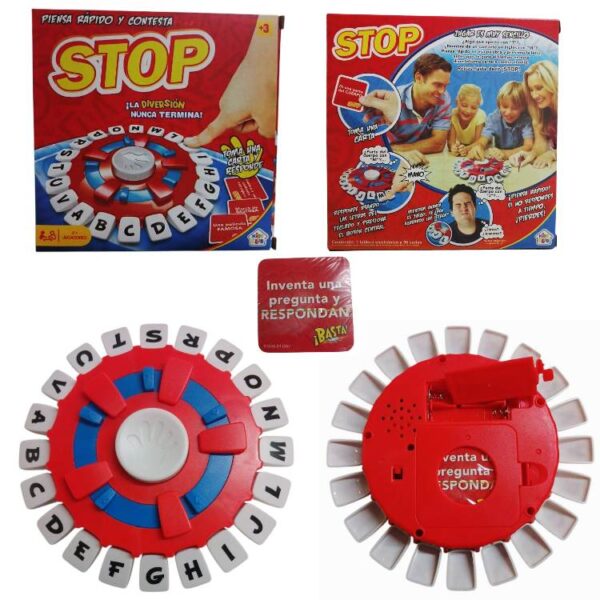 Juego palabras Stop. Misma dinámica del Basta. Lleva pilas