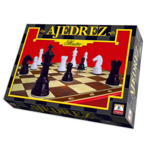 Juego ajedrez master tablero 36x36cm fichas plasticas rey 7.8 cm