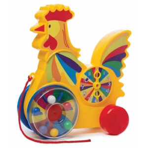 Arrastre gallina con reloj