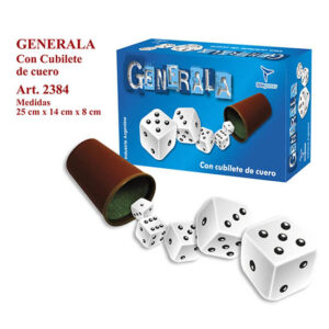 Juego dados-generala cuero