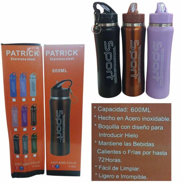Botella termica Sport 600ml. Frío-calor