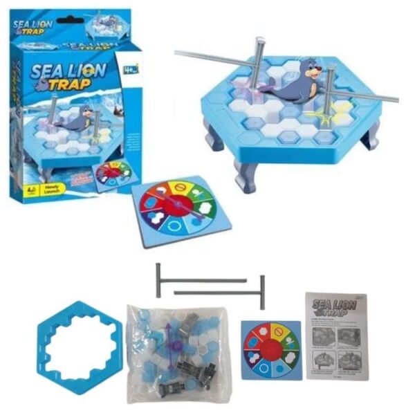 Juego de equilibrio. Sea Lion Trap. No tienes que dejar caer al león marino.