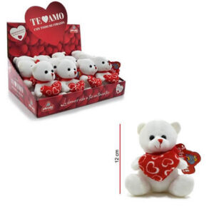 Osito c/corazón 12cm