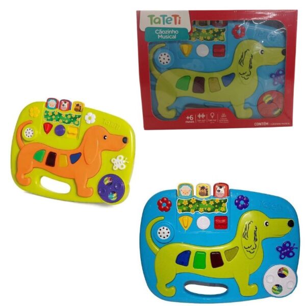 Cachorro musical con botones interactivos y 5 melodias diferentes