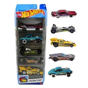 Hot Wheels Autos x 5 . Drag Strip