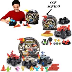 Smashers Monster Truck 74103. Con Camion, muñeco y 25 sorpresas. Con sonido