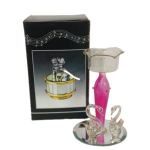 Candelabro para vela espejado 11cm alt.