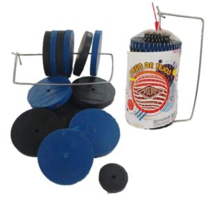 Tejo profesional de goma 10cm con gancho