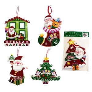 Adorno para la puerta- Cartel Feliz Navidad 29cm 6167-5