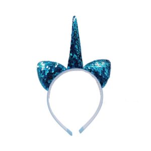 Vincha unicornio lentejuelas. vs colores