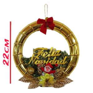 Adorno para puerta- Corona Feliz navidad 22cm