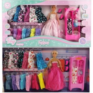 Muñeca Tiny con ropero y vestidos caja 60cm 53404