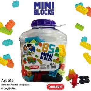 Mini blocks x 85 piezas pote