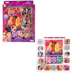 Sellos princesas x14 c/hojas para colorear