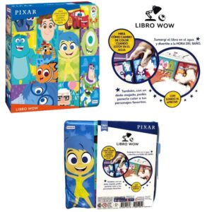 Libro Wow Pixar. Para pintar con agua y los dedos. Tiene sonido al apretar