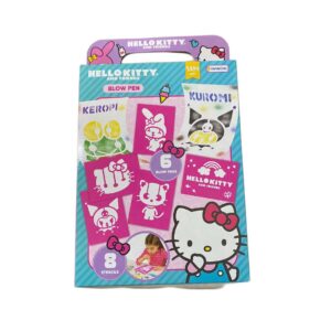 Marcadores aerógrafos Kitty. Contiene 6 marcadores y 8 stencils.