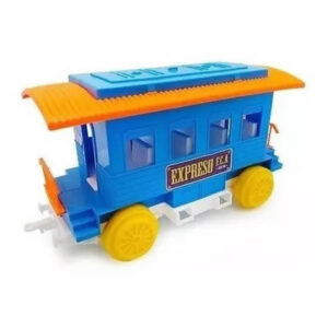 Vagón de pasajeros.Ideal para acoplar con la locomotora grande de calesita