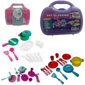 valija con ollas y accesorios.