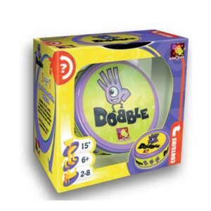 Juego de naipes TT Dobble. +6 años. De 2 a 8 jugadores.Juego rapido de coincidencias.