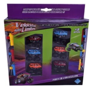 Velocidad lanzadores mini monsters x6.