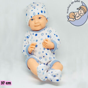 Bebe recien nacido nicolas 37cm cuerpo goma