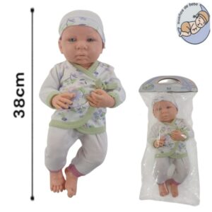 Bebe recien nacido alma 38cm. Cuerpo de goma