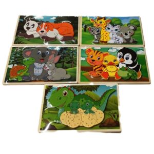 Rompecabezas de madera animales