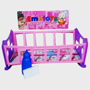 Cuna plastica con babero