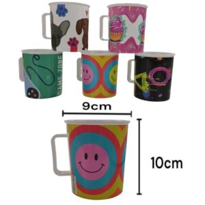 Taza plastica infantil  decorada