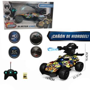 Auto a radio control 4F con cañon lanza pelotitas de hidrogel. 77244